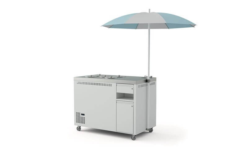 Mobilny konserwator do lodów tradycyjnych – 5 kuwet