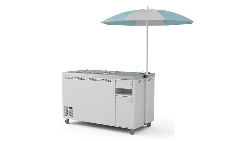 Mobilny konserwator do lodów tradycyjnych – 7 kuwet