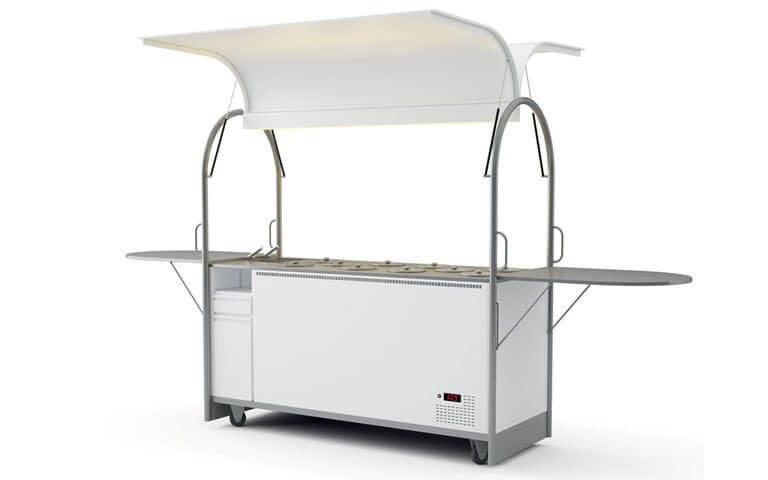 Wózek do lodów tradycyjnych – 10 kuwet