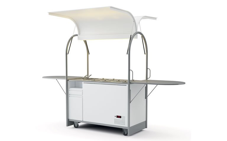 Wózek do lodów tradycyjnych – 7 kuwet