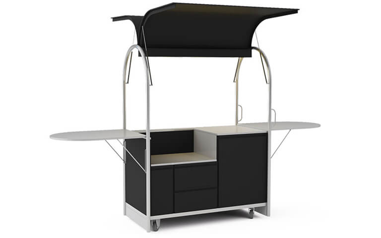 Wózek z miejscem na urządzenia 1500