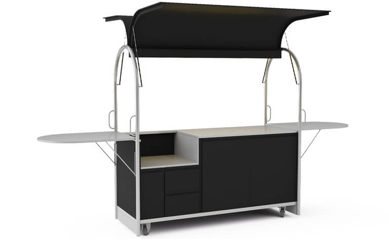 Wózek z miejscem na urządzenia 2000