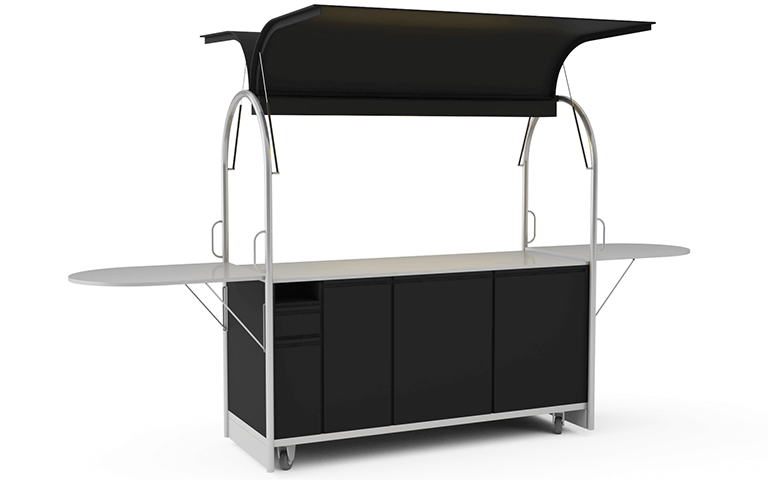 Wózek z blatem prostym 2000