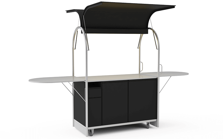 Wózek z blatem prostym 1500